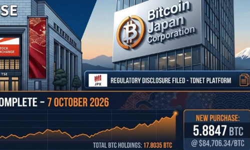 Bitcoin Japan再度购入比特币，持仓增至17.8枚