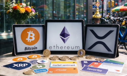 比特币下跌、XRP行情承压，以太坊成为市场人气首选