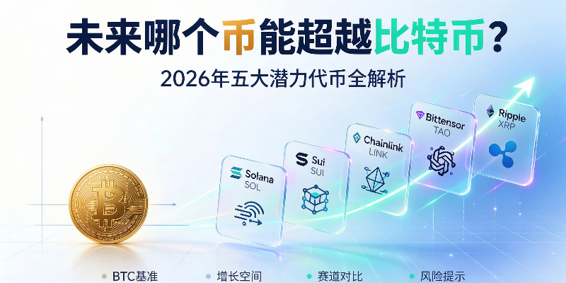 未来哪个币能超越比特币？2026年五大潜力代币全解析