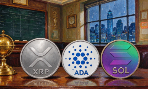 前几大山寨币价格预测：瑞波币、卡尔达诺、索拉纳–XRP、ADA面临下行风险，SOL盘整