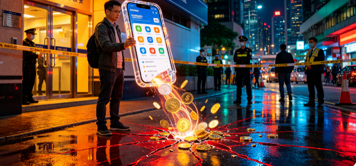香港男子遭遇虚假加密货币投资App诈骗,损失1300万港币