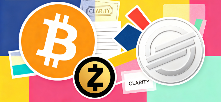 加密货币概览:比特币在CLARITY法案投票期间仍然波动——Zcash、Stellar上扬