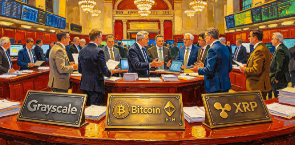 Grayscale的不含Bitcoin模型将XRP配置为26.11%,仅次于以太坊