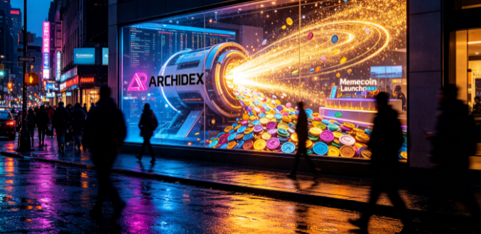 Arc首日DEX交易量达4.1亿美元,其中82%来自Memecoin Launchpad