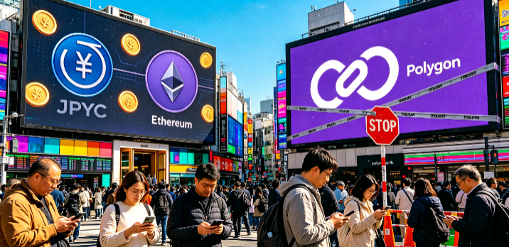 JPYC在中断后恢复了Ethereum发行,Polygon仍暂停发行