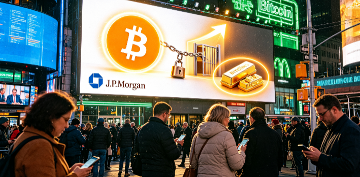 摩根大通:若加密ETF对冲头寸解除,比特币表现或将超越黄金