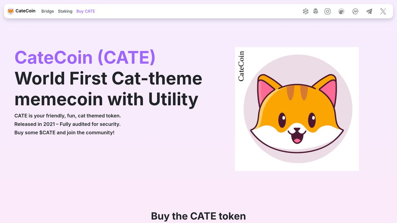 什么是Catecoin(CATE)币？CATE代币经济学、未来展望及风险解析