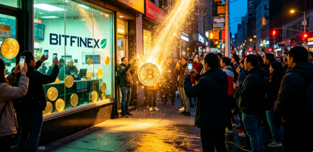 Bitfinex平台比特币冲高至15.5万美元,订单簿流动性空缺触发价格脉冲行情