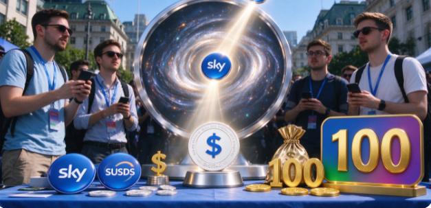 Sky因Galaxy Digital配置1亿美元至sUSDS而上涨
