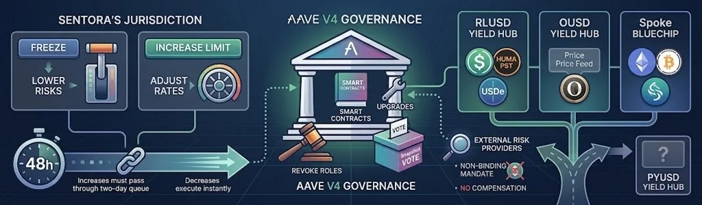 Sentora针对Aave V4提交提案,拟将半数市场收入分配给DAO