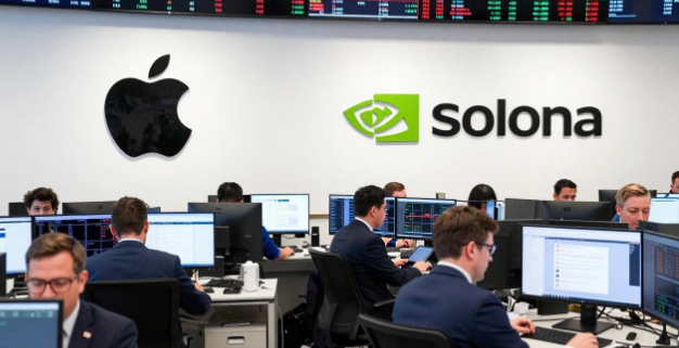 Securitize让美国投资者购买由真实苹果和英伟达股票支持的Solana代币