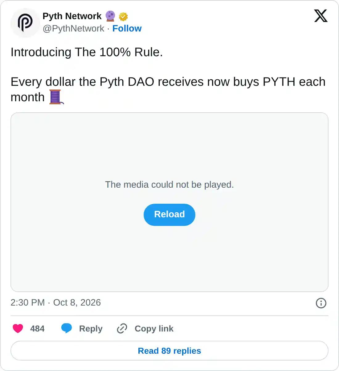 Pyth Network价格预测:随着100%收入回购规则生效,PYTH获得看涨动能