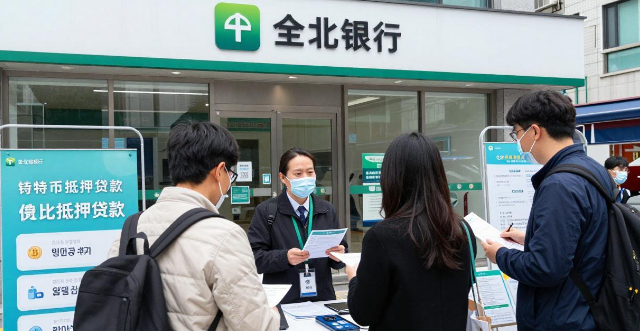 全北银行成为韩国首家推出比特币抵押贷款业务的银行