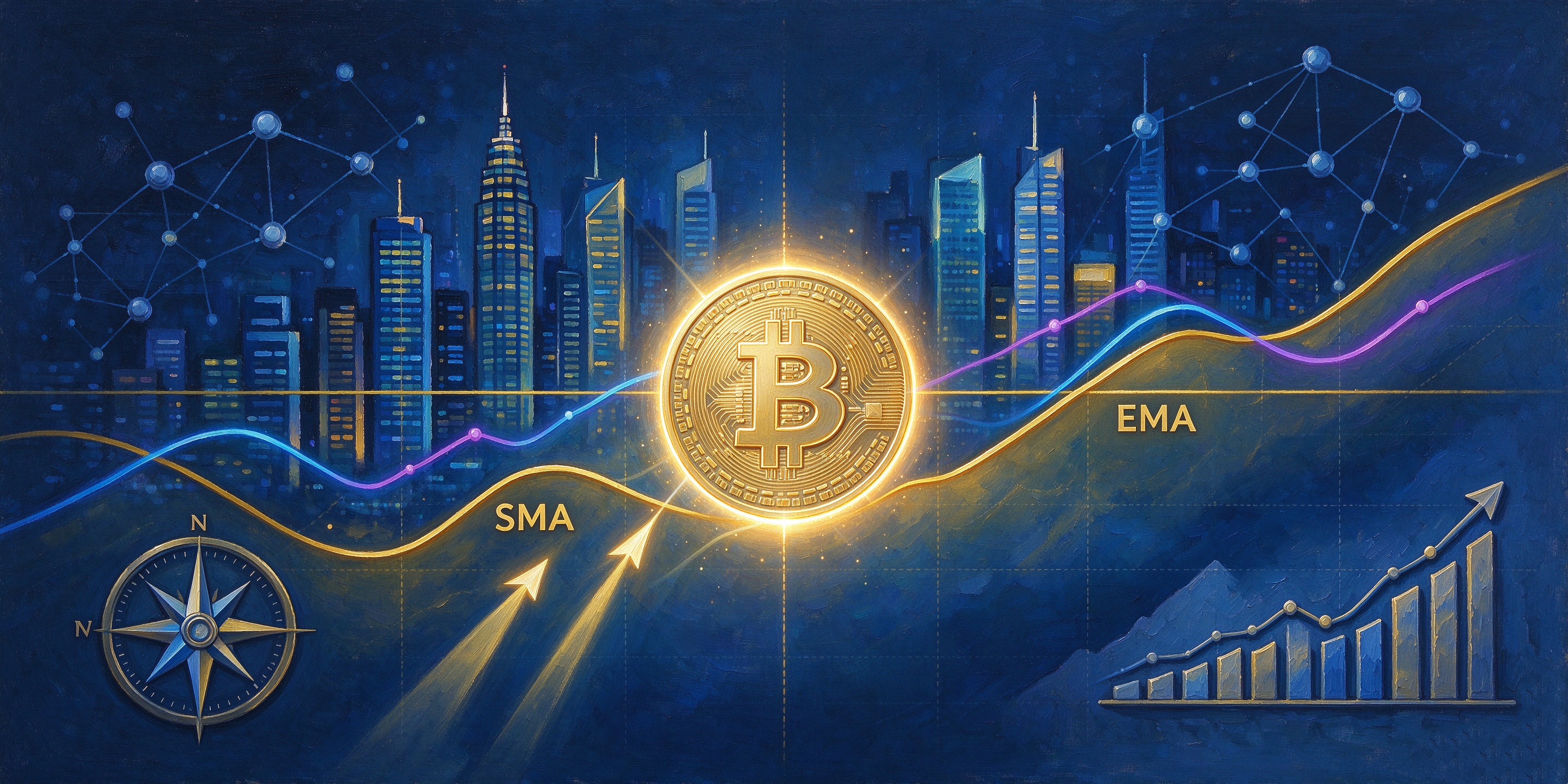 加密货币中的简单移动平均线(SMA)与指数移动平均线(EMA)是什么？