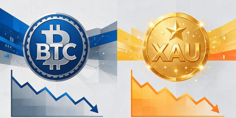 比特币和黄金展望:BTC因ETF资金外流承压下滑,XAU回吐近期涨幅