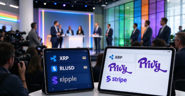 Ripple与Stripe旗下Privy达成合作，将XRP、RLUSD钱包嵌入各类应用