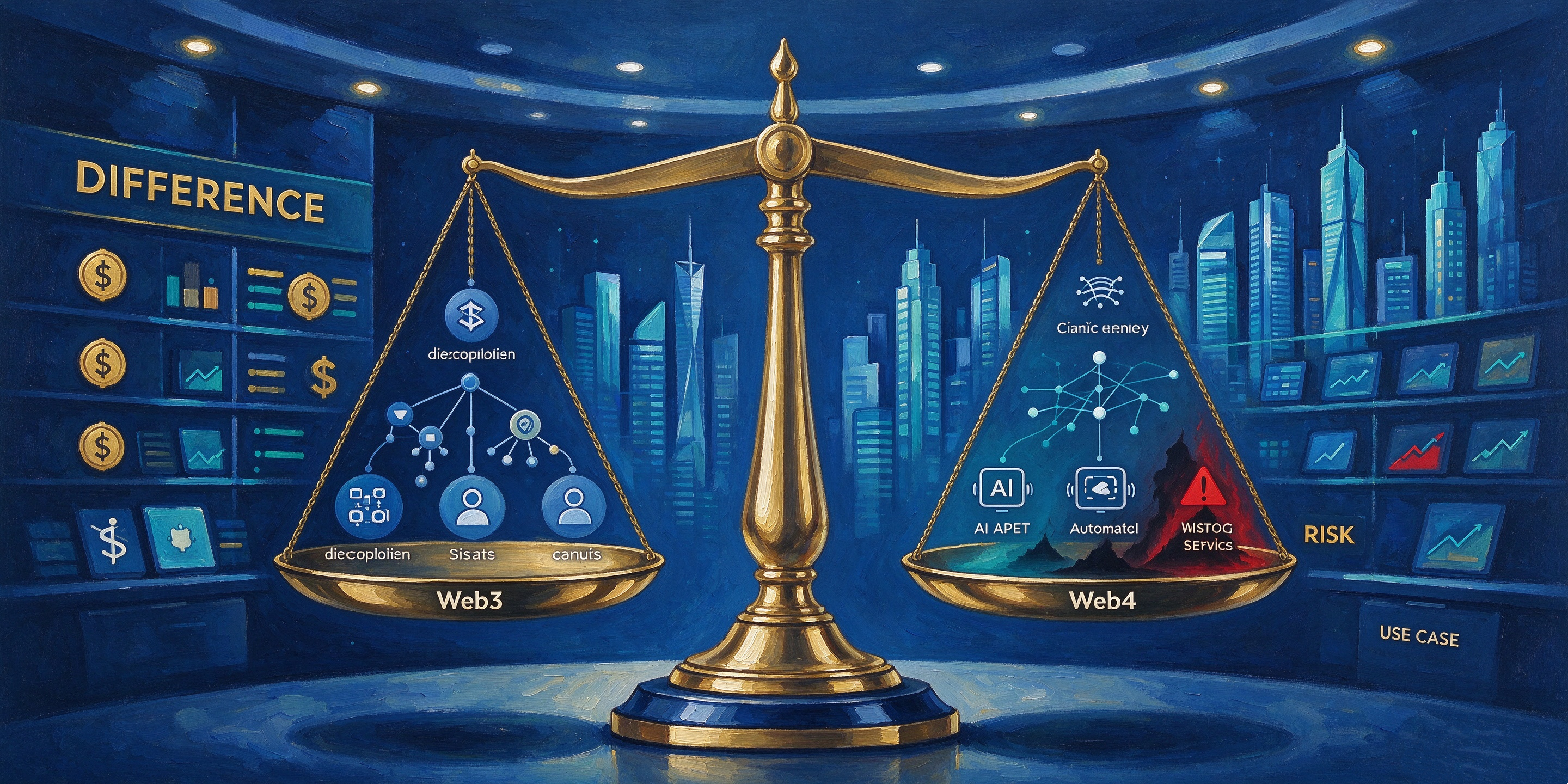 Web3与Web4对比分析：定义、运作机制、核心差异、适用场景与风险