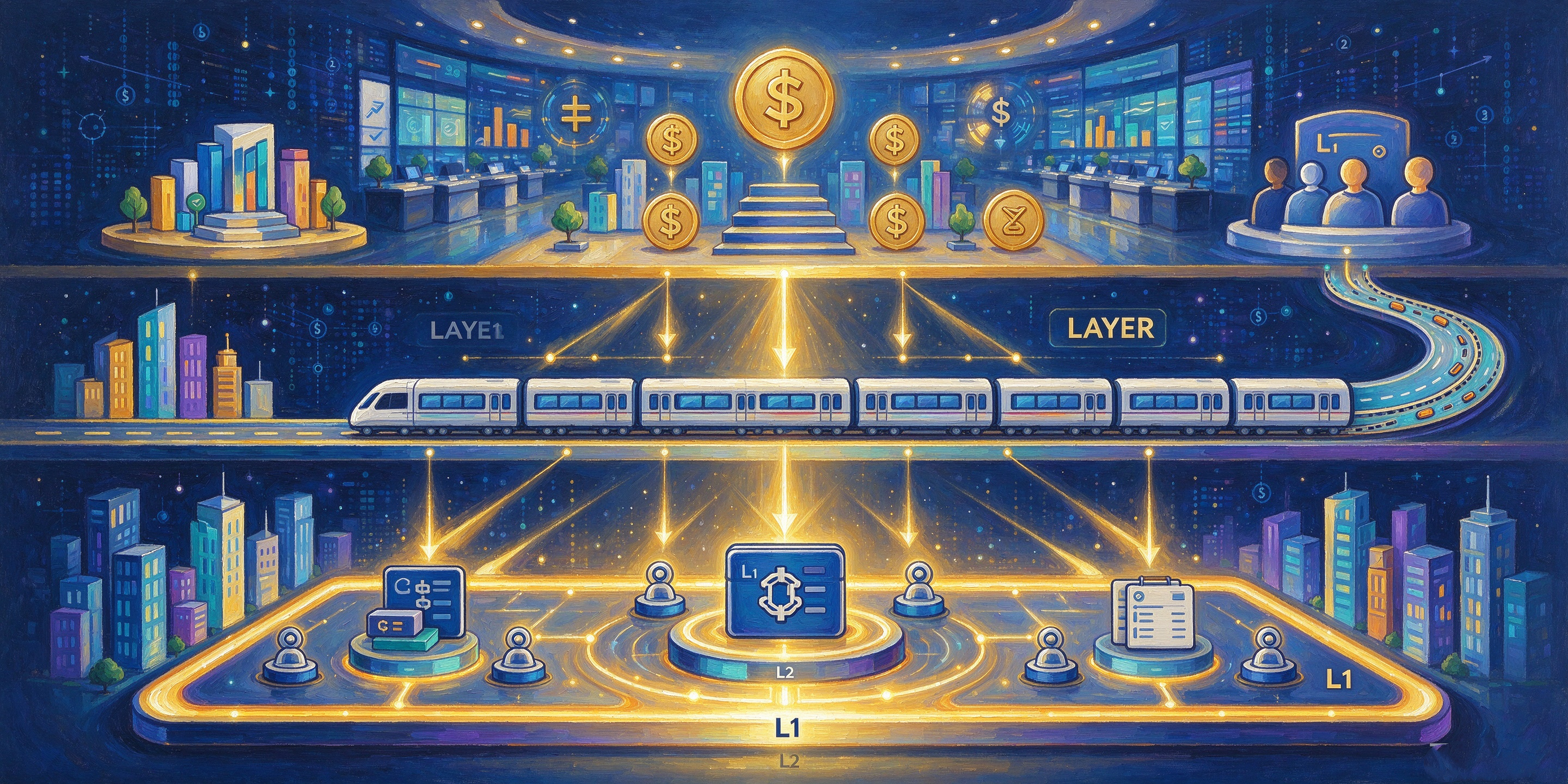 区块链的多层结构都有那些？L1 与 L2 有什么区别？新手完整指南