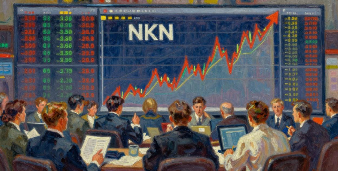 NKN成交量放大，价格大涨21.97%