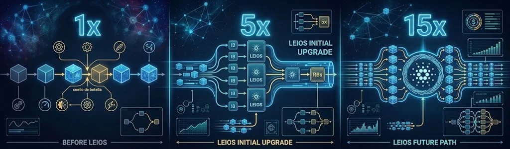 Cardano Leios升级目标将交易容量提升5倍，远期可达15倍