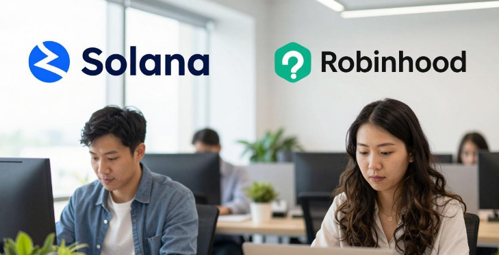 Solana自7月以来首次超越Robinhood，成为代币化股票持有者数量最多的平台