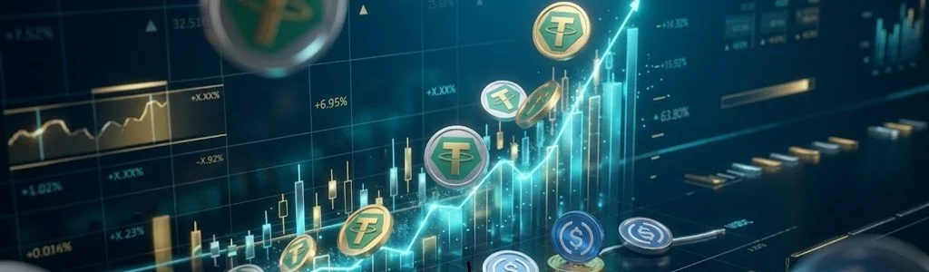 加密行情上涨折射稳定币增长格局转变:USDT扩张提速,USDC增速放缓