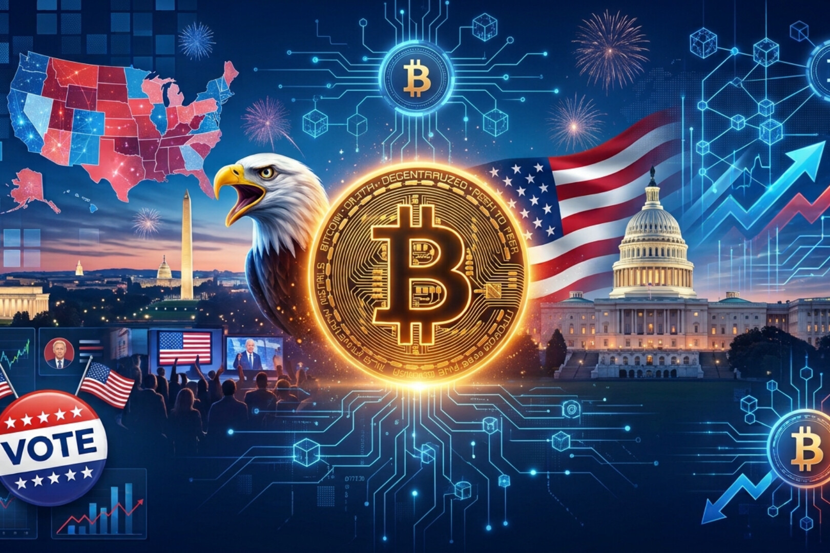 历史上四次中期选举落地后，BTC到底是怎么走的？