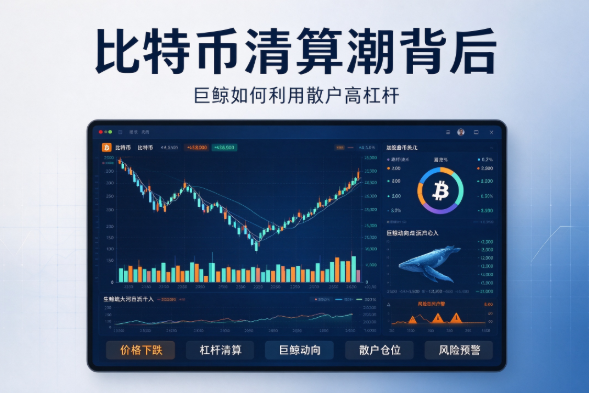 比特币清算潮背后：巨鲸如何利用散户高杠杆