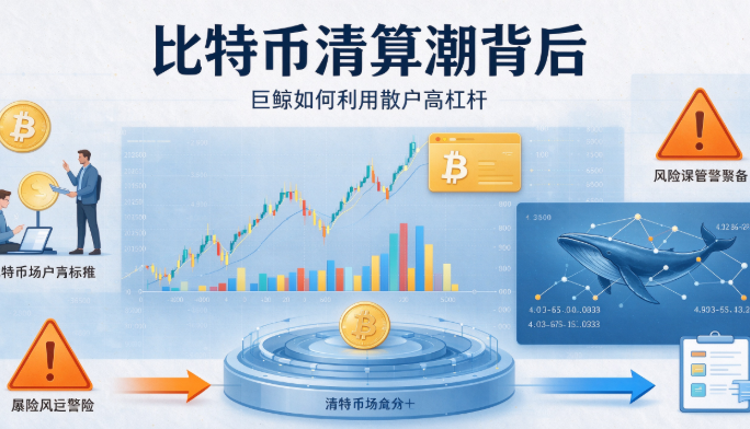 比特币清算潮背后：巨鲸如何利用散户高杠杆