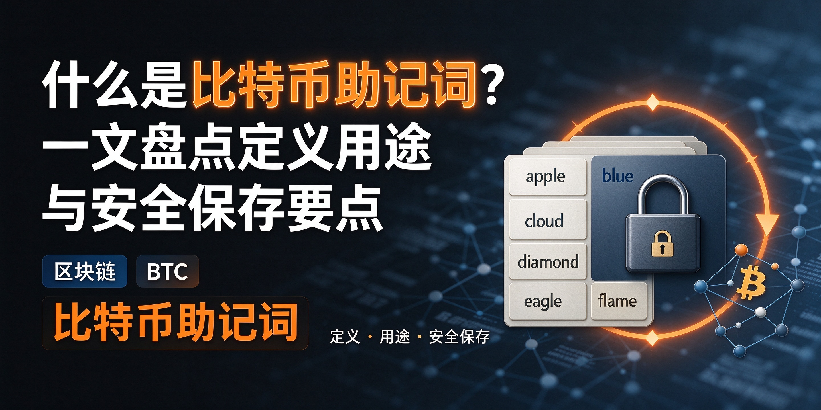 什么是比特币助记词？一文盘点定义用途与安全保存要点
