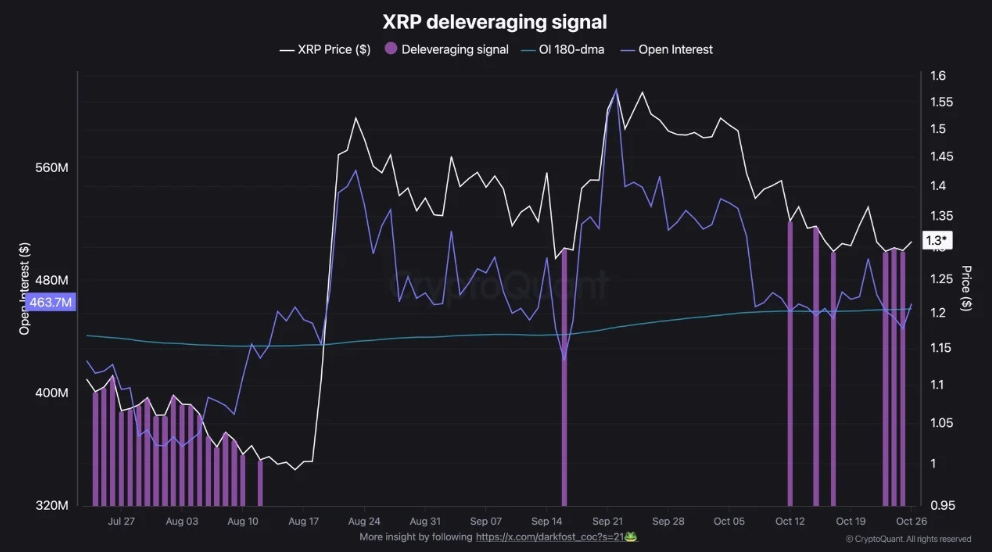 XRP闪现72%涨势前信号：币安杠杆下降