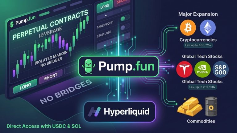 Pump.fun借助Hyperliquid推出加密货币、股票与大宗商品永续合约业务