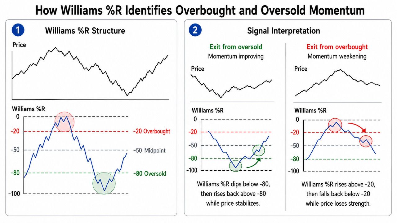 什么是Williams %R？一文读懂超买超卖识别与背离信号
