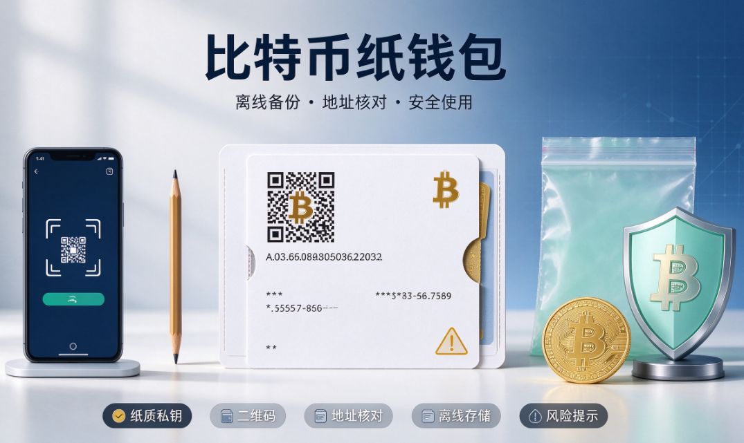 什么是比特币(BTC)纸钱包？工作原理制作步骤与风险解析